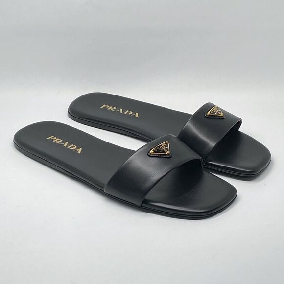 Prada Triangle Logo Slide Sandal size 39 - Picture 6 of 12